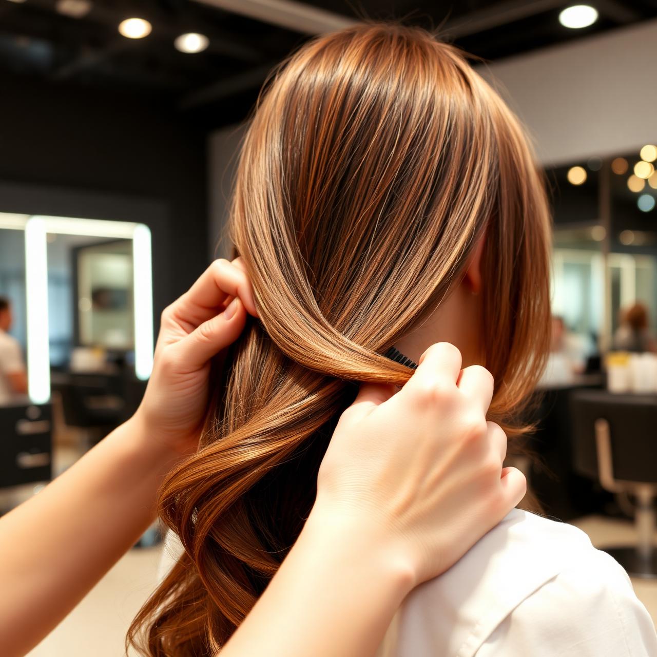 LeigHair stylist at work