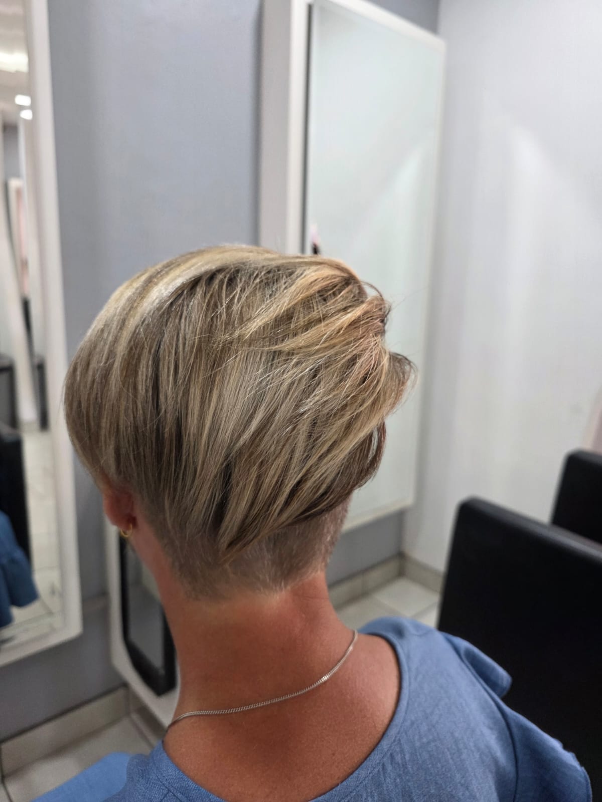 Textured pixie cut